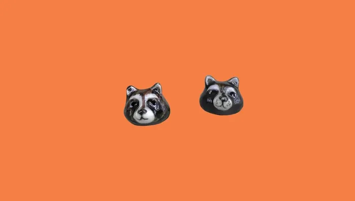 Earrings Camp Hollow Raccoon Earrings