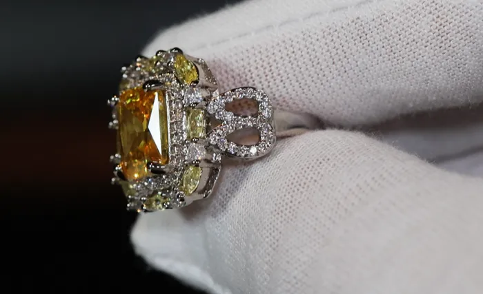Lab Diamonds London Rings Womens yellow diamond ring Womens yellow diamond rings Big yellow diamond ring