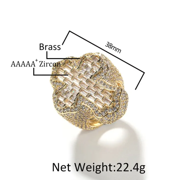 Minx London Rings Jesus Ring Cross Ring Ring with Cross Diamond Ring for Men Mens Iced Ring Iced Out Ring Mens Engagement Ring Big Diamond Ring