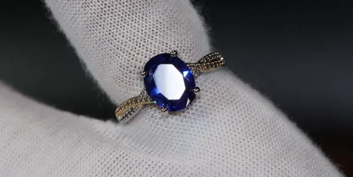 Rings Blue Oval Diamond Ring Blue Diamond Wedding Ring Lab Diamonds London
