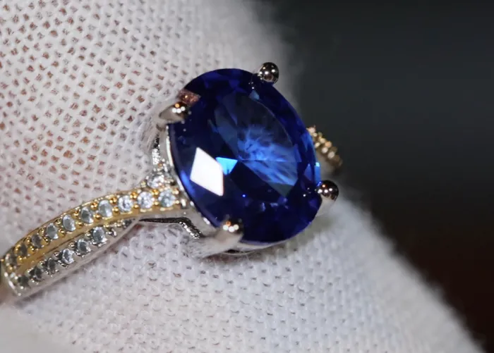 Rings Blue Oval Diamond Ring Blue Diamond Wedding Ring Lab Diamonds London