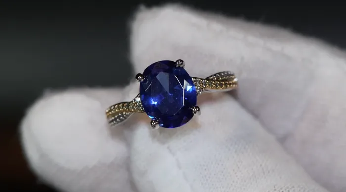 Rings Blue Oval Diamond Ring Blue Diamond Wedding Ring Lab Diamonds London