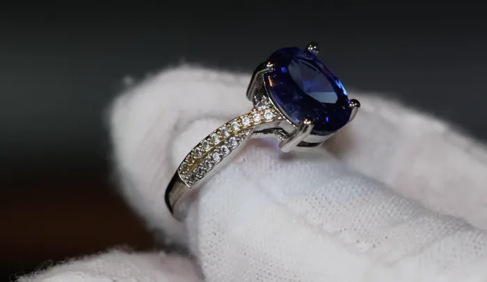 Rings Blue Oval Diamond Ring Blue Diamond Wedding Ring Lab Diamonds London